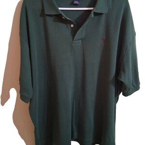 U.S. Polo Assn Short Sleeve Polo Shirt / Adult Mens Size 2XL /Green w Blue Logo